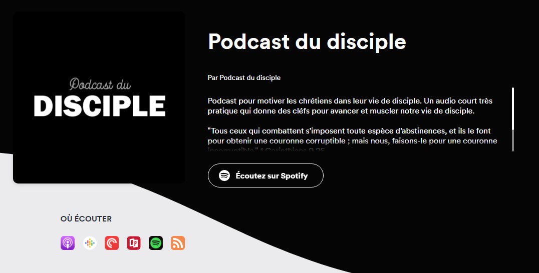 Le podcast du disciple